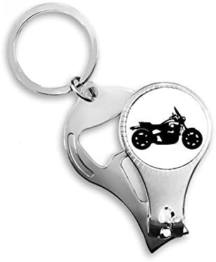Mehanički motocikl Outline uzorak za nokte za nokteni prsten za ključeve ključeva