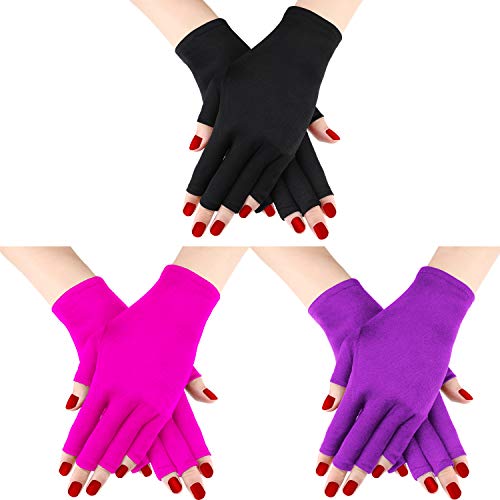 Syhood 3 para UV rukavica Gel manikure rukavice protiv UV rukavice bez prstiju ruke od UV Lampe Za