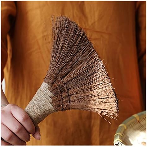 Razzzmum set feather buster prirodna smeđa svila ručna metla protiv statičke četkice za prašinu višenamjenska