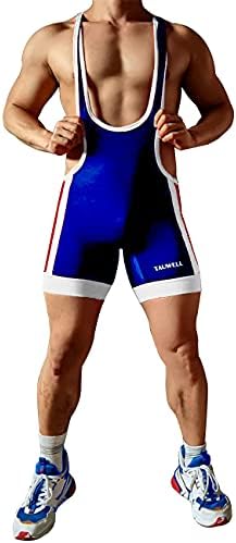 GymSkop muški hrvanje singleta Atletski nosači Slim Fit Sport BodySuit bez rukava bez rukava Leotard