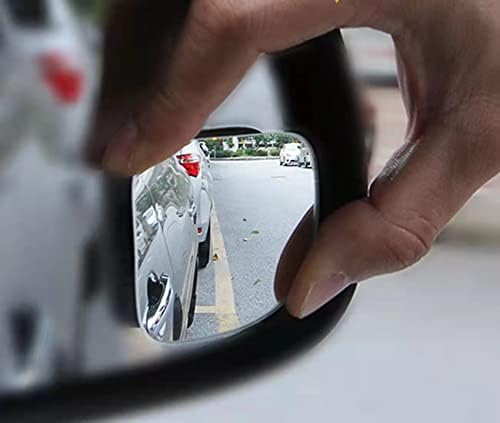 AJXN CAR SPOT Ogledalo 2pcs HD konveksni ugaoni ugao podesiv za bočni retrovizori, obojeni retrovizova za oblikovane