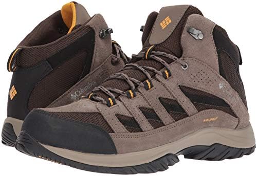 Columbia muške Crestwood srednje vodootporne široke cipele za planinarenje, Cordovan/Squash, 11.5 US