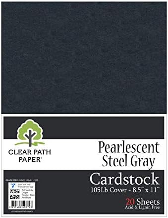 Paket - 3 Cardstock predmeti - 8,5 x 11 inča - 105LB poklopac - biserni svjetlucavi metalik