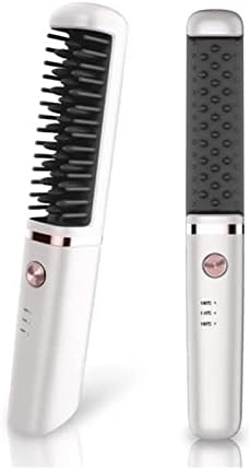 Lxxsh bežična vrućina kseljičara za kosu za kosu električni bežični ispravljač grijanje vruće kosu Curler USB jonski češalj za ravnanje kose