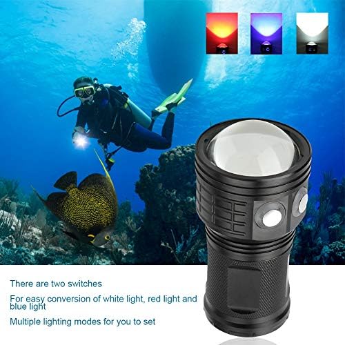 Zerodis punjiva svjetiljka, QX3 400LM vodootporna LED reflektor Svjetiljka pod vodom 100m Fotografija