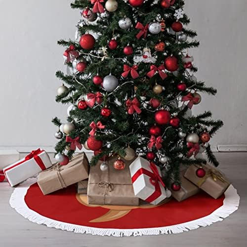 Slatka vidter božićne suknje Xmas Tree Mat Tassel ukrasi za ukrase za odmor 30/36/48 inča