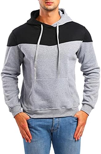 RUIVE Block muški s majicom s kapuljačom u Top boji muški Casual džepni pulover muške dukserice & duksevi