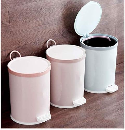 Mtylx kuhinjska kanta za smeće, jednostavna Pedalna kanta za smeće dnevni boravak kupatilo kuhinjska kanta za smeće tri boje dvije veličine 6L9L, bež, mala