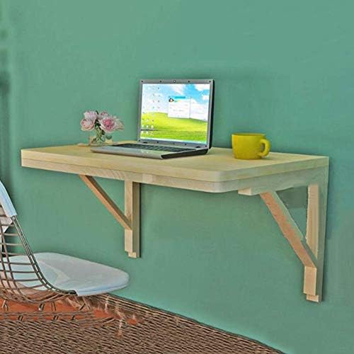 PIBM Stylish Simplicity polica zidni plutajući stalak za stol za laptop stol od punog drveta