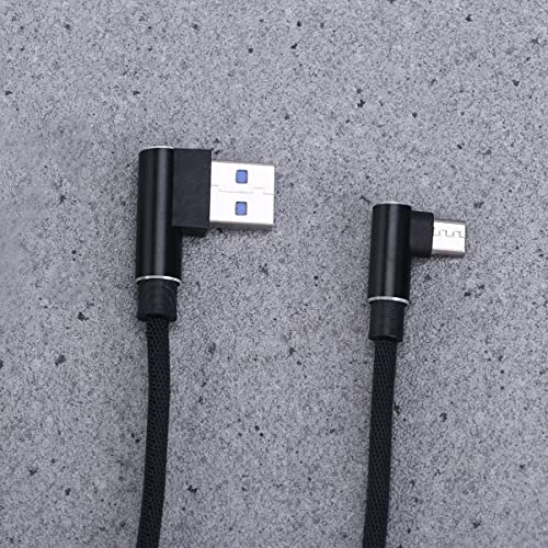 Ultechnovo Micro USB kabel, kabel za punjač od 90 stupnjeva kabela, desni ugao najlonski pleten