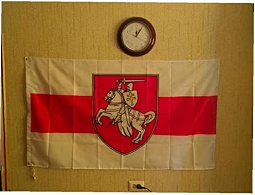 TOSSPER WHITE KNIGHT HORSKE ZASTAVLJE - Bijela crvena bijela zastava - Bjelorusija Pagonija grb - Bjelorusija
