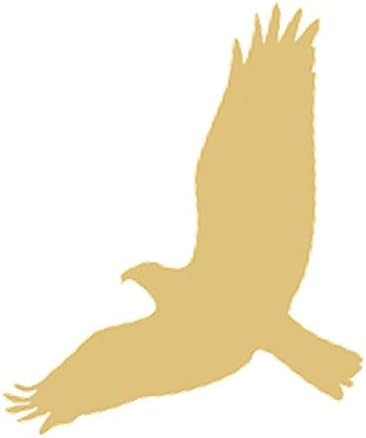 Soaring Eagle izrez nedovršeno Drvo Indijanac životinja svakodnevna vješalica za vrata MDF u obliku platna stil