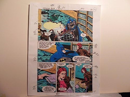 VINTAGE BATMAN detektivski stripovi 643 umjetnost u boji potpisana ADRIENNE ROY W / C. O. APG22