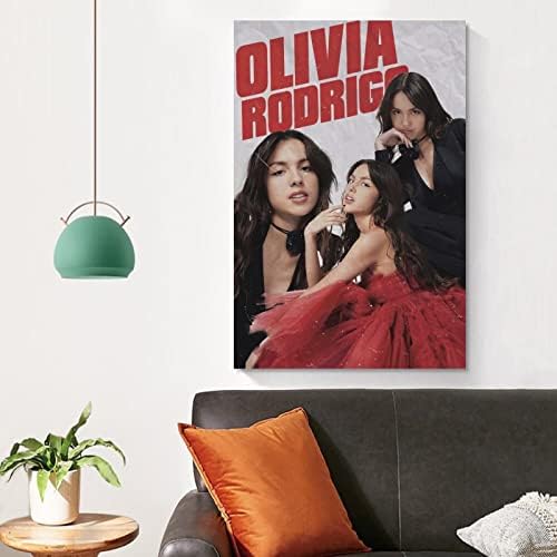 ISMUN posteri za sobu estetska pjevačica zvijezda Olivia Rodrigo 12x18 inča neuramljeni muzički