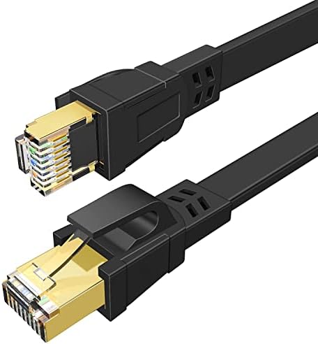 Cat 8 Ethernet kabel 15ft, brz stan LAN mrežni kabel zaštićen zlatnim priključkom RJ45, Deego 30WG LAN GAMING Ethernet kabel 40Gbps 2000MHz za PS4, PS5, Ethernet prekidač, ruter, modem