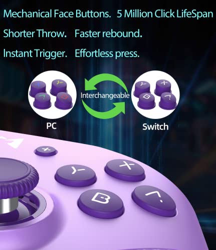 MOBAPAD Elite Wireless Switch kontroler za Nintendo Switch Pro/Lite / OLED, HD Rumble kontroler za PC Android