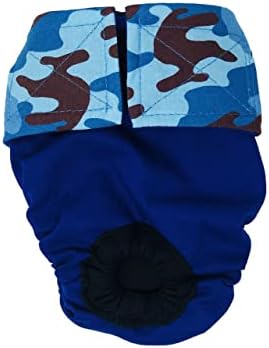 Barkertime Blue Camo na plavoj Premium vodootpornoj peleni za mačke, XL, sa pantalonama sa rupama za rep