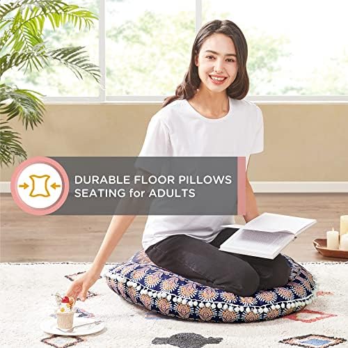 Codi podni jastuci za meditaciju, okrugli veliki jastuk za sjedenje za odrasle, Bohemian Mandala podni jastuk