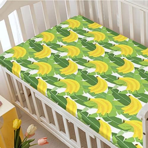Opremljeni mini listovi od banane, prenosivi mini krevetići posteljina madraca madrac posteljina-baby list za