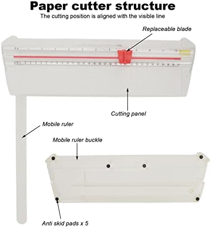Mali rezač papira Lagani prijenosni papirni trimer Precizna metrička carska skala Jednostavni radni