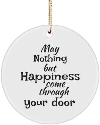 Ne možemo ništa osim sreće dolazi kroz vaša vrata, poklon za domaćin, topper sa drvećem, novi kućni
