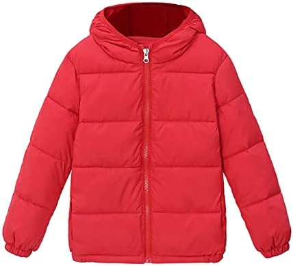 Dječji dječaci Dječji dječji zimski topla jakna Outerwear Solid slojevi s kapuljačom prema dolje odljetnice 9-godišnji