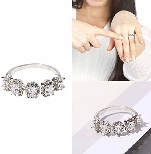 Legura dijamantski prsten ženski dizajn Sense Hlight End Sense Wind Diamond Ring Rođendan Valentinovo Dan Poklon