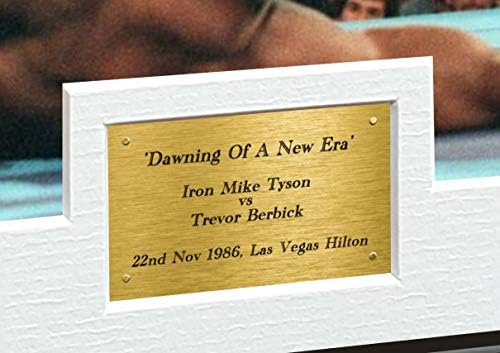 Kitbags & ormarići Mike Tyson vs Trevor Berbick Reprint 'zore nove ere' 12x8 A4 potpisana potpisana