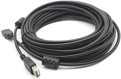 Pasow USB 2.0 Tip mužjaka za unos ženskog produženog kabela am u Cord Crne