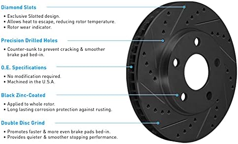 R1 Concepts Prednja kočnice i rotori Komplet | Prednji kočni jastučići | Rotori i jastučići kočnice | Optimum