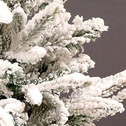 Yumuo SFlocked Božićno drvce, vrhunsko umjetno šarke Xmas Borove drvo za kućnu zabavu u zatvorenom vanjskom