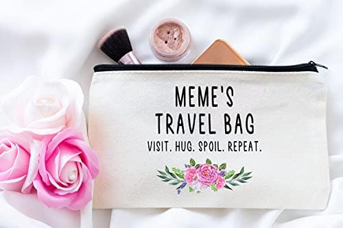Memere Travel Bag - Memere Poklon - Baka šminka - rođendanski poklon memere - Mjearna Day Daye - Turistička