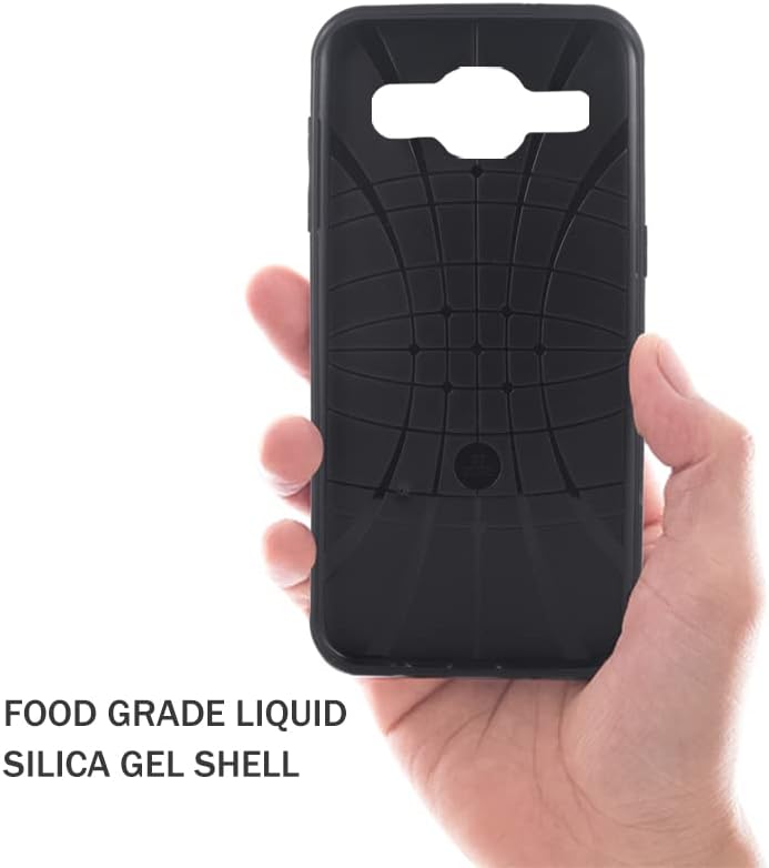 ELISORLI kompatibilan sa Samsung Galaxy Grand Prime J2 Prime Case robusna tanka ćelijska dodatna oprema protiv
