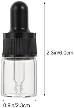 Doitool staklo staklo staklo 10pcs punjenje praznih boca staklene kappere tečna kozmetika prazna parfem