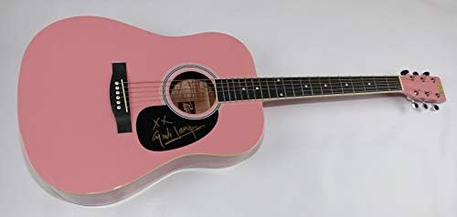 Cyndi Lauper True Colors Potpisan Autogramom Pink Akustična Gitara Pune Veličine Loa