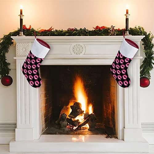 Kiss usana Božić viseći čarapa Slatka Santa čarapa za ukrašavanje Xmas Tree Ukrasi pokloni