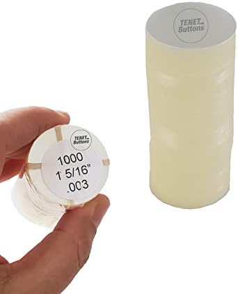 Clear plastični Mylars za tipke za 1 inčni PIN 1 5/16 Promjer prozirni poklopac za materijalne značke zalihe