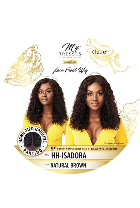 MyTresses Zlatna etiketa neobrađena čipka za ljudsku kosu prednja perika HH-Isadora