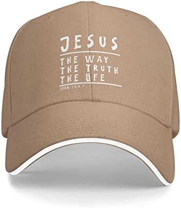 Isus je način na koji istina Podesivi kamion za bejzbol za bejzbol za kamionsku šešir i žene