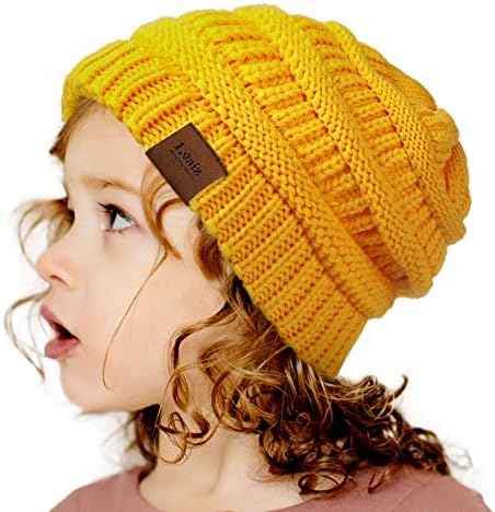 Dječija zimska kapa sa satenskom podstavom za malu djecu pletena kapica svilena podstavljena debela zdepasta