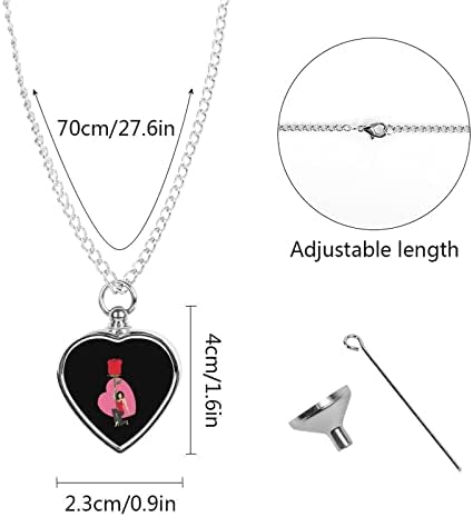 Valentines Girl Without Rose pet spomen ogrlica pet kremiranje nakit za pepeo urna ogrlica privjesak za uspomenu