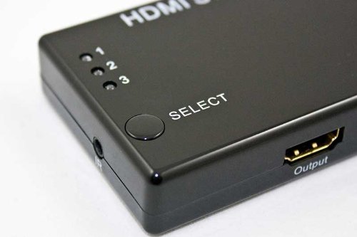 KINGZER 3 u 1 HDMI prekidač 1080p sa daljinskim upravljačem za HDTV BlueRay PS3 DVD