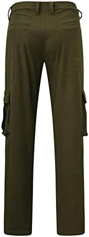 Sgaogew Hlače za muškarce Jeans Men Casual Loose pamučni radni ručni džep čipke Green Hlače pantalone Kombinezoni