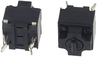 Goofy Micro Switch 5 kom kvadratno dugme za mikro prekidač miša EVQP0E07K crne tačke 6x6x7. 45