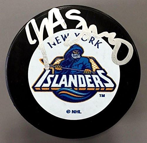 John Spano potpisao vlasnik Pak New York Islanders Coa-Autogramed NHL Paks