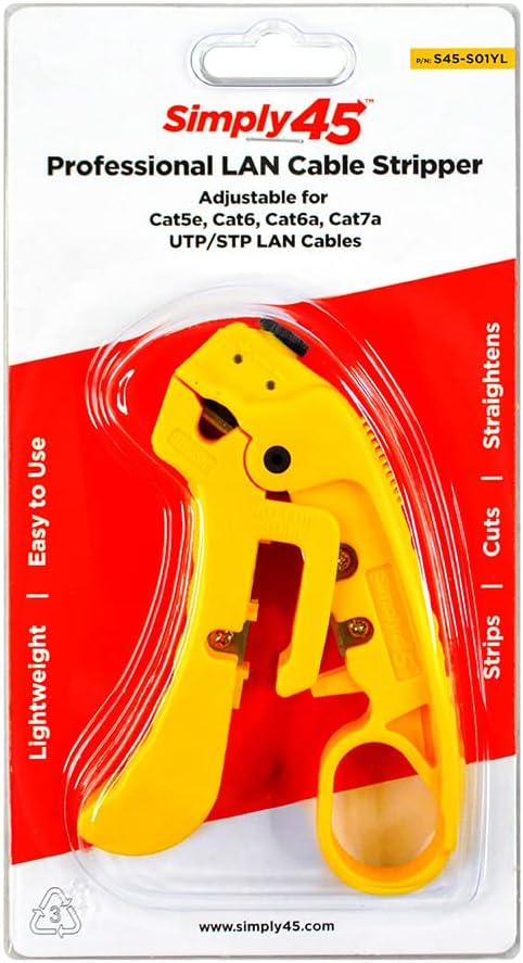 Simply45 profesionalni podesivi LAN Skidač kablova & rezač za zaštićeni & neoklopljeni Cat7a/6a