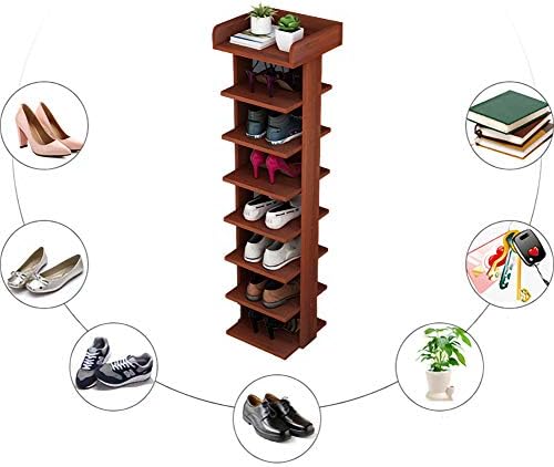 Flydem stalak za cipele, vertikalni nosač cipela, ulazi drvene stalke za cipele, modernog organizatora obuće,