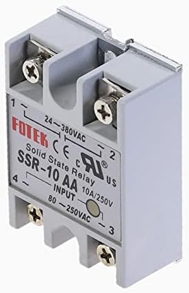 HIFASI 10a jednofazni relej čvrstog stanja SSR-10AA AC kontrola AC 80-250VAC do 24-380VAC SSR 10AA