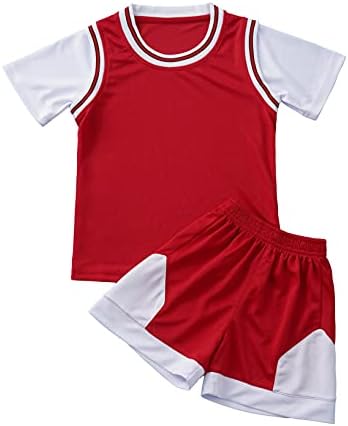 Kaerm Kids Boys Sportwear Jogger Suit Football Basket outfits 2 kom Majice sa kratkim hlačama