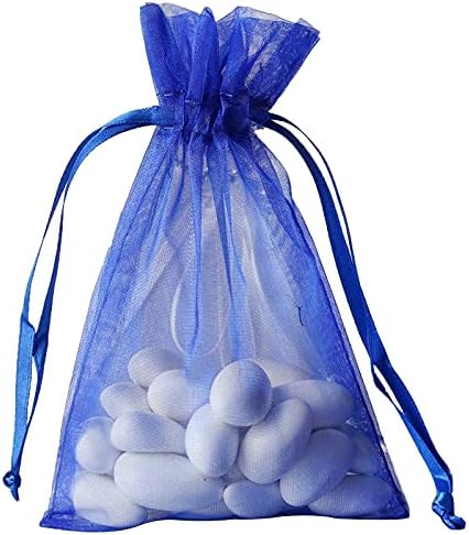 Balsa Circle 10 kom 4x6-inčni kraljevski plavi organski poklon bombona Favorizirajte torbe za nevernu